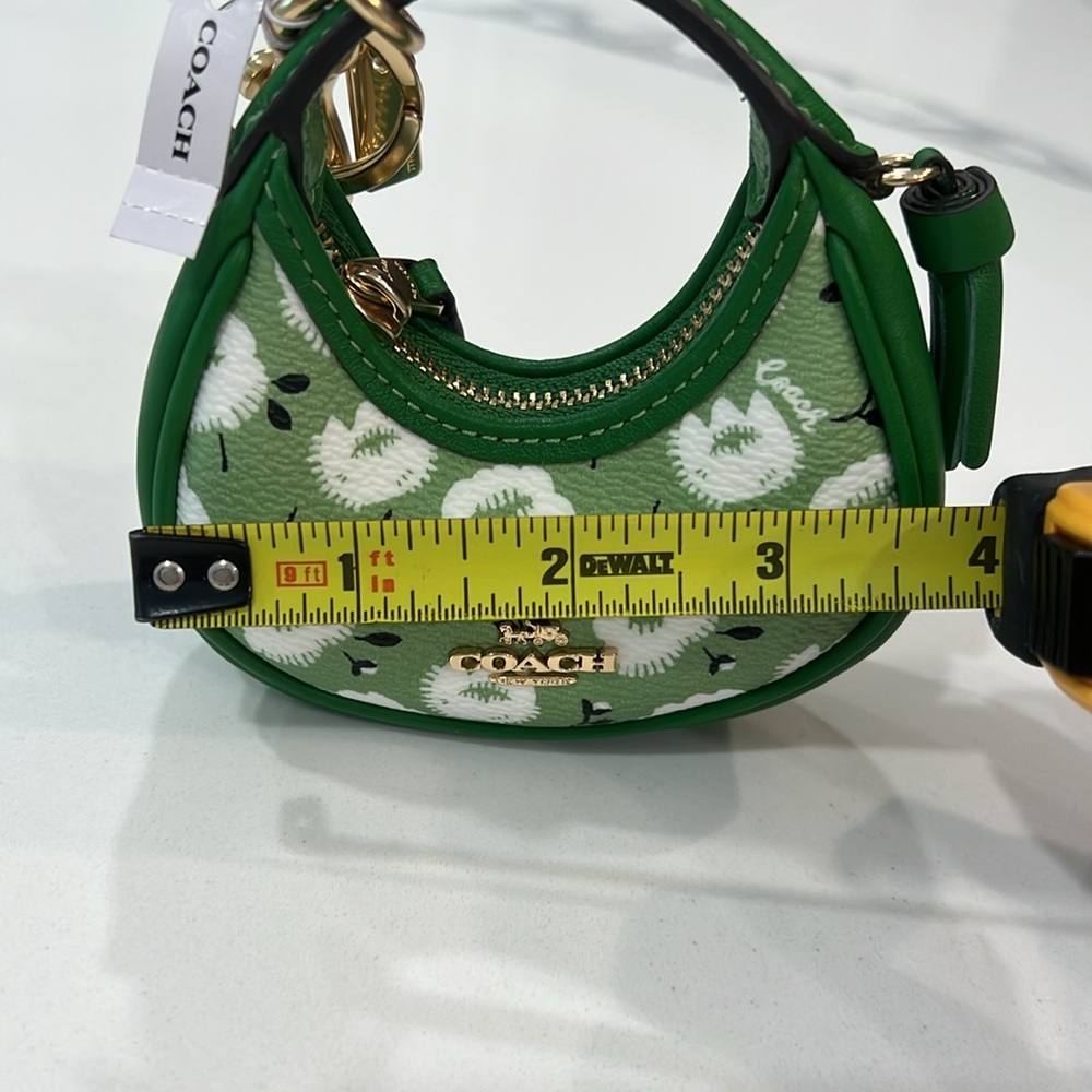 💚Cute. NWT COACH Mini Carmen Bag Charm. - Picture 4 of 16